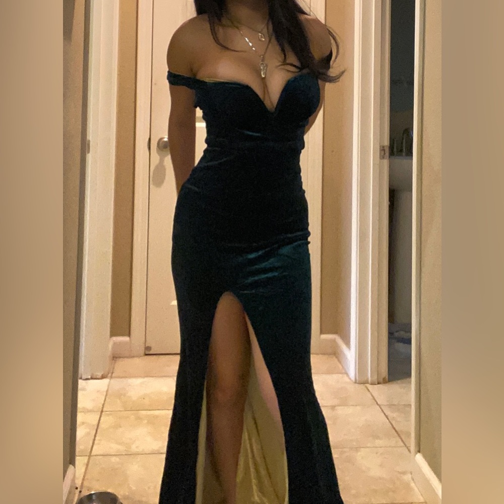Long Emerald dress